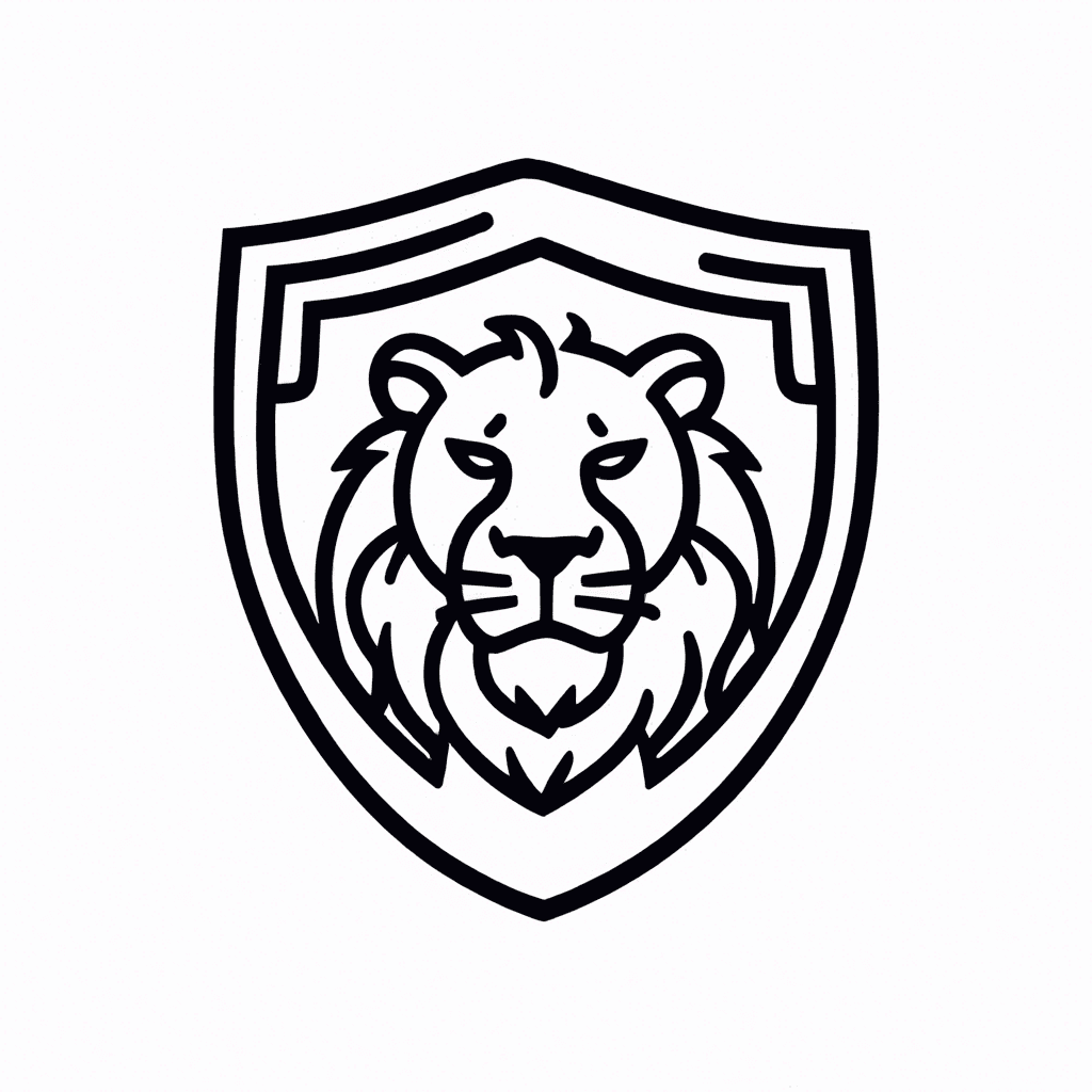 create a soccer shield of a team that is relationated to a Lion